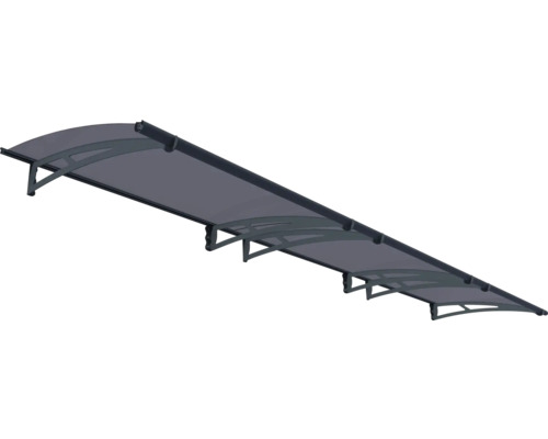 Auvent avec des arcs et un système de drainage