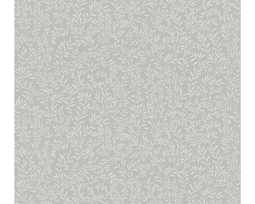 Papier peint intissé 39073-4 Maison Charme maison de campagne vrilles gris Papier peint à motif de feuilles