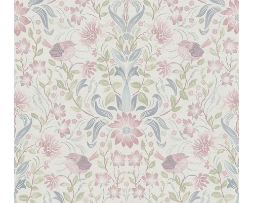 Vliestapete 39075-3 Maison Charme Landhaus Blumen creme pink