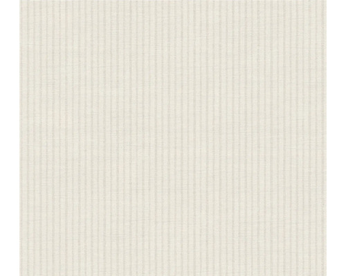Papier peint intissé 39076-2 Maison Charme rayures gris Papier peint textile avec structure de lin