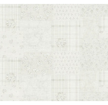 Papier peint intissé 39066-2 Maison Charme Retro Patchwork gris