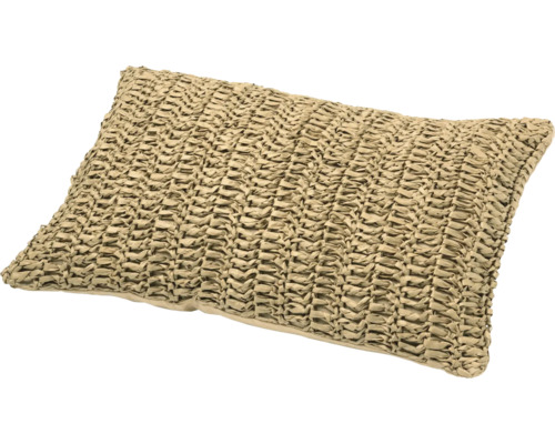 Coussin décoratif avec surface tressée