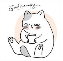 Leinwandbild Good Morning 27x27 cm