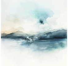 Leinwandbild Aquarell Seaside II 40x40 cm