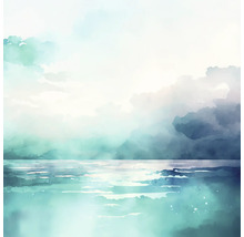 Leinwandbild Aquarell Seaside III 40x40 cm