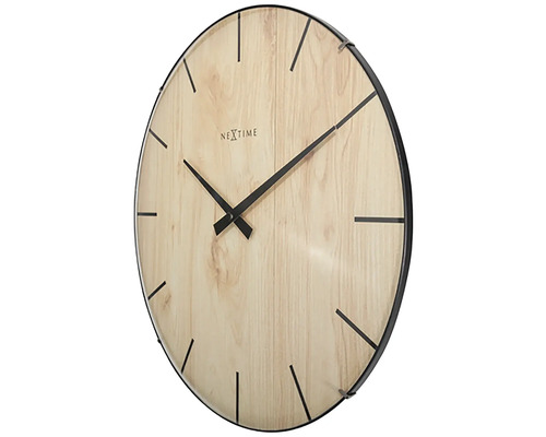 Nextime Wanduhr mit Holzmuster