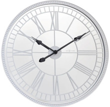 Horloge murale miroir Cleopatra blanc Ø 56 cm