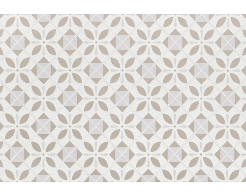 Fliesenmuster mit floralen und geometrischen Motiven