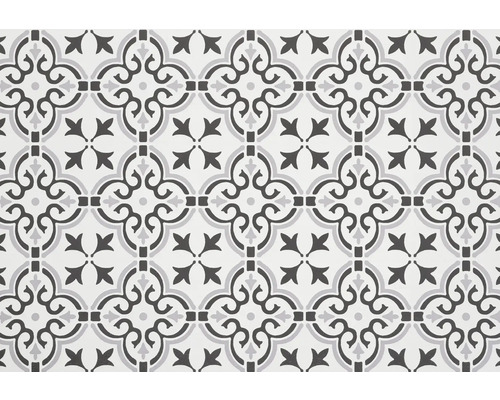 Carreau de sol décoratif avec motif floral