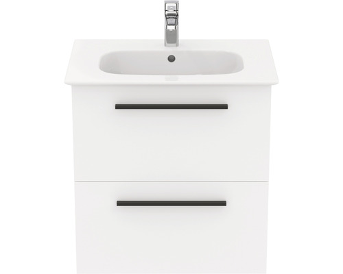 Meuble sous-lavabo avec deux tiroirs et lavabo