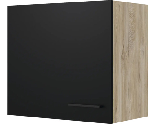 Flex Well Hängeschrank Capri BxTxH 60 x 32 x 54,8 cm schwarz matt antifingerprint zerlegt Anschlag reversibel 00012514