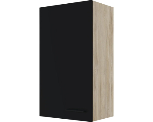 Hängeschrank Flex Well Capri BxTxH 50 x 32 x 89 cm Front schwarz matt  Korpus wildeiche - HORNBACH Luxemburg