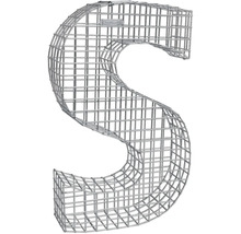 Gabion en forme de la lettre S en treillis métallique