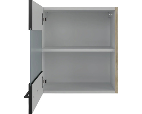 Offener Hängeschrank mit zwei Regalböden