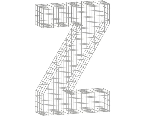 Gabions en forme de lettre Z bellissa 65 x 21 x 100 cm