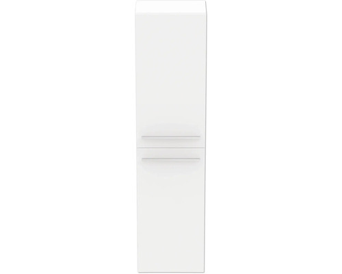 Meuble de salle de bain blanc avec deux tiroirs