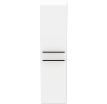 Armoire haute de salle de bain blanche avec deux tiroirs