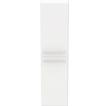 Armoire haute de salle de bains avec deux tiroirs et poignées