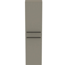 Armoire haute avec deux tiroirs et poignées