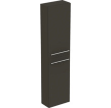 Armoire haute de salle de bain avec deux tiroirs et poignées