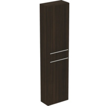 Armoire en bois foncé avec deux poignées