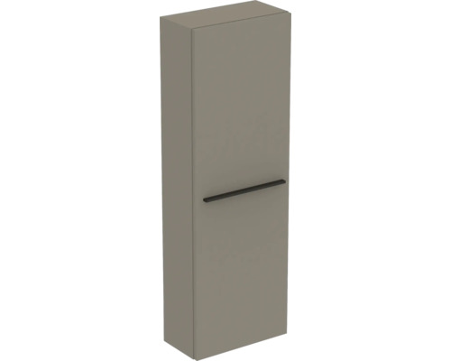 Armoire haute pour salle de bains avec une porte et une poignée