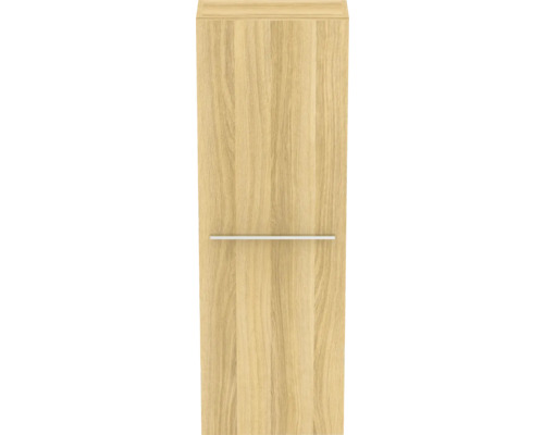 Meuble sous-lavabo en placage bois avec poignée