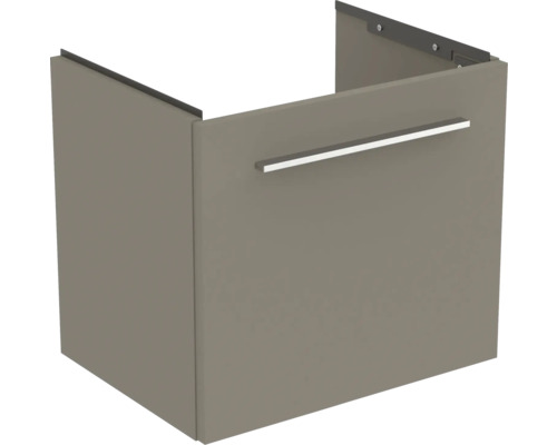 Meuble sous vasque Ideal Standard i.life S lxhxp 50 x 44 cm x 37,5 cm couleur de façade gris quartz mat T5290NG sans poignée