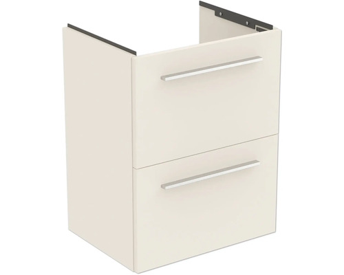 Waschtischunterschrank Ideal Standard i.life S BxHxT 50 x 63 cm x 37,5 cm Frontfarbe sandbeige matt T5291NF ohne Griff