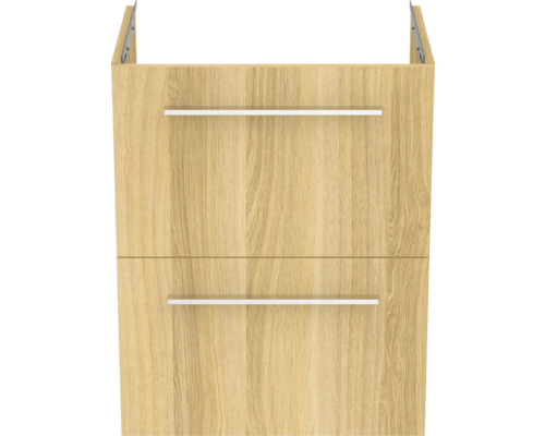 Waschbeckenunterschrank mit zwei Schubladen und Griffen