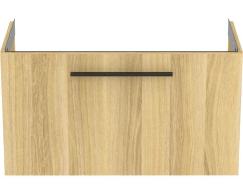 Waschtischunterschrank mit Holzdekor und Griff