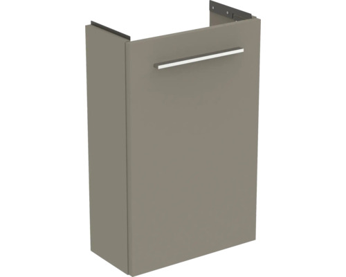 Meuble sous vasque Ideal Standard i.life S lxhxp 41 x 63 cm x 20,5 cm couleur de façade gris quartz mat T5296NG sans poignée