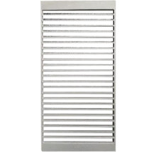 Rechteckiges Lüftungsgitter mit horizontalen Schlitzen