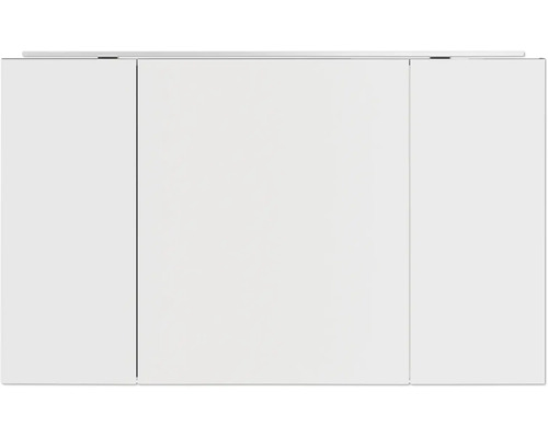 Spiegelschrank NOBILIA Programm 1-6 187 120 x 21 x 72 cm weiß hochglanz LED IP 44