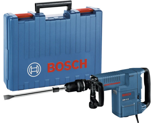Marteau perforateur avec SDS-Max Bosch Professional GSH 11 E avec poignée supplémentaire et coffret de transport
