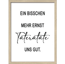 Gerahmtes Bild Täterätäte 33x43 cm