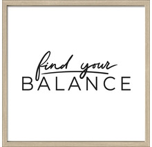 Gerahmtes Bild Find your Balance 28x28 cm