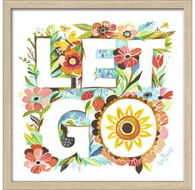 Gerahmtes Bild Let Go 33x33 cm