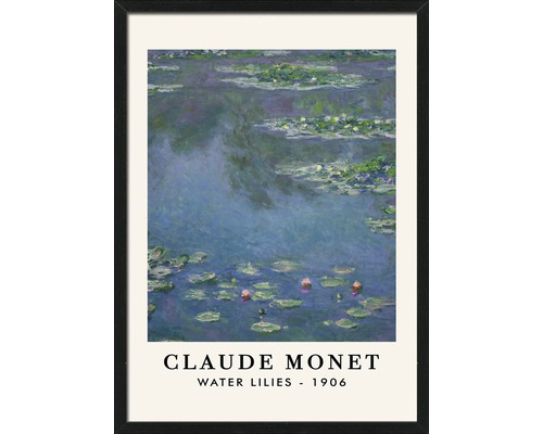 Tableau encadré Monet Water Lilies 53x73 cm Tableau encadré Monet Water Lilies 53x73 cm