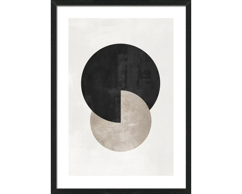 Gerahmtes Bild Minimal-black II 53x73 cm