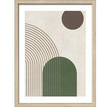 Gerahmtes Bild mit abstraktem geometrischen Design