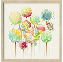 Gerahmtes Bild Lollies I 28x28 cm