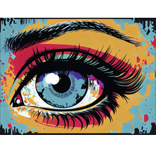 Illustration d''un œil dans le style pop art