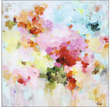 Peinture abstraite avec motifs floraux pour la décoration murale
