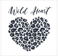 Glasbild Wild Heart 30x30 cm