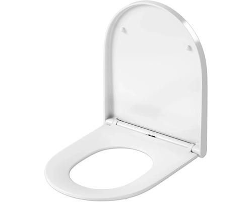 Abattant de WC blanc avec couvercle