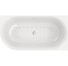 Vue du dessus d''une baignoire avec jets