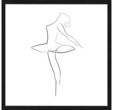 Gerahmtes Bild Line Art Figure 28x28 cm