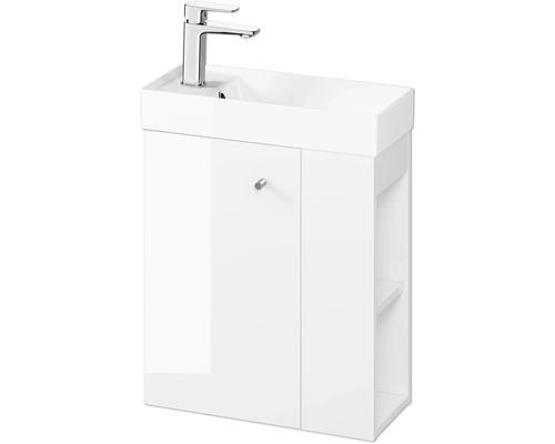 Meuble sous-vasque avec lavabo et robinet
