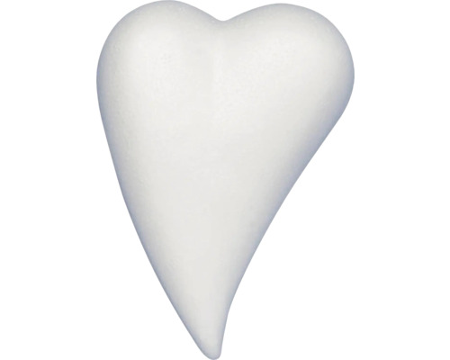 Cœur goutte en polystyrène 8x5 cm